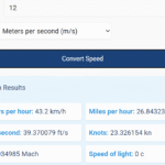 Speed Converter